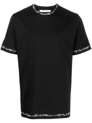 1017 ALYX 9SM lettering-print-border T-shirt - Black