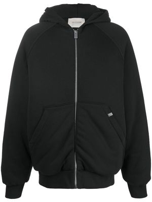 1017 ALYX 9SM logo-embroidered hooded bomber jacket - Black