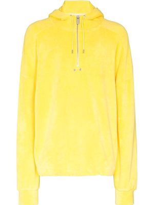 1017 ALYX 9SM logo-embroidered terry-cloth hoodie - Yellow
