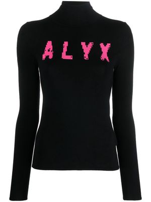 1017 ALYX 9SM logo intarsia-knit jumper - Black