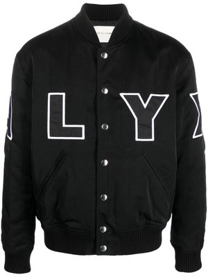 1017 ALYX 9SM logo-patch bomber jacket - Black