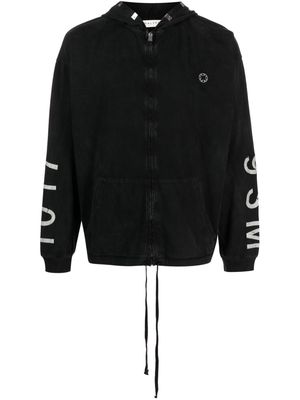 1017 ALYX 9SM logo-patch cotton hoodie - Black