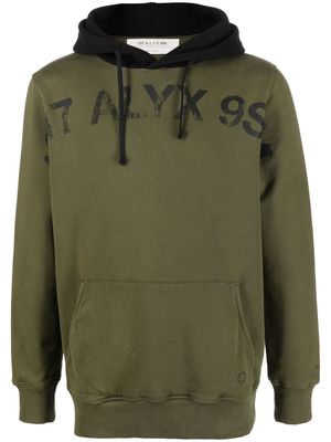 1017 ALYX 9SM logo-print cotton hoodie - Green