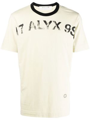 1017 ALYX 9SM logo-print detail T-shirt - Neutrals