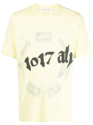 1017 ALYX 9SM logo-print detail T-shirt - Yellow
