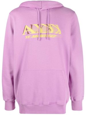 1017 ALYX 9SM logo-print drawstring hoodie - Pink