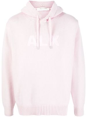 1017 ALYX 9SM logo-print knitted hoodie - Pink