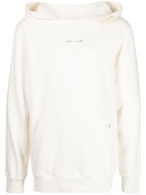 1017 ALYX 9SM logo-print long-sleeve hoodie - White