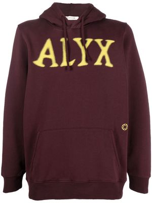 1017 ALYX 9SM logo-print long-sleeved hoodie - Red