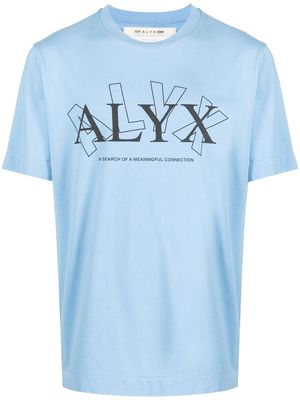1017 ALYX 9SM logo-print short-sleeved T-shirt - Blue