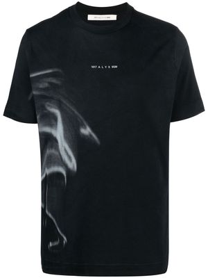 1017 ALYX 9SM logo smoke cotton T-shirt - Black