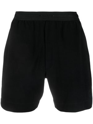 1017 ALYX 9SM logo-waistband piqué shorts - Black