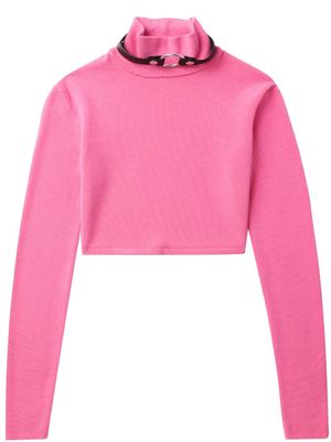 1017 ALYX 9SM long-sleeve cropped jumper - Pink