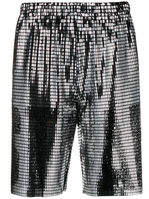 1017 ALYX 9SM Mark Flood Stardom sequin-embellished shorts - Silver
