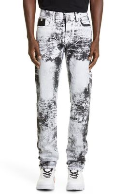 1017 ALYX 9SM Painted Stretch Denim Skinny Jeans in Black/White