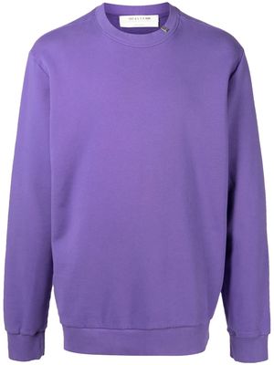 1017 ALYX 9SM rib-trimmed crew-neck sweatshirt - Purple