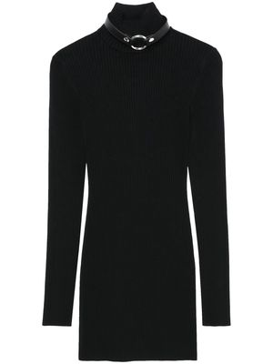 1017 ALYX 9SM ring-embellished ribbed knit mini dress - Black