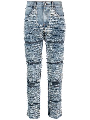 1017 ALYX 9SM ripped-detail skinny jeans - Blue