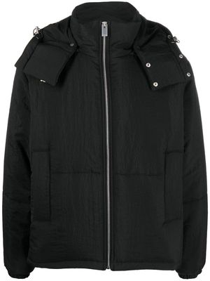 1017 ALYX 9SM Rollercoaster-buckle hooded jacket - Black