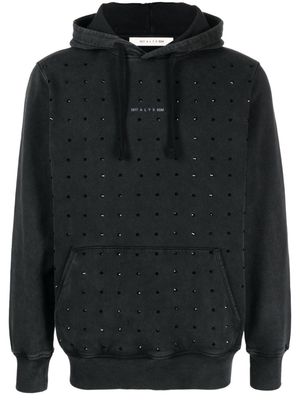 1017 ALYX 9SM sequin-embellished cotton hoodie - Black