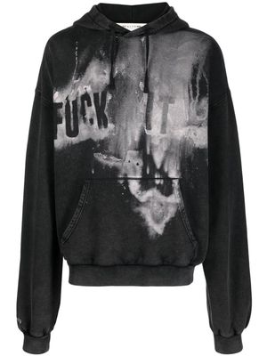 1017 ALYX 9SM slogan-print cotton hoodie - Black