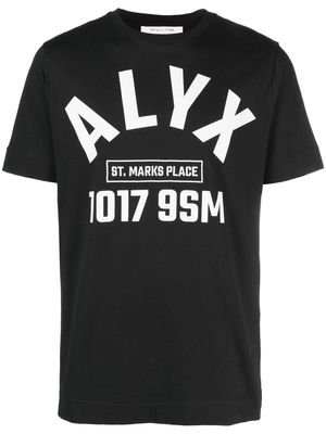 1017 ALYX 9SM Techno logo-print T-shirt - Black