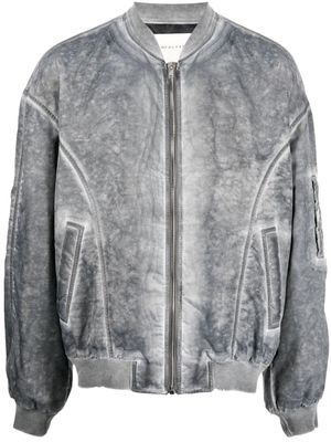 1017 ALYX 9SM text-print brushed-finish bomber jacket - Grey