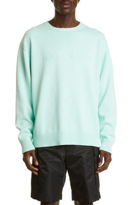 1017 ALYX 9SM Treated Cotton Logo Sweater in Green