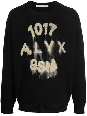 1017 ALYX 9SM treated-logo crew-neck jumper - Black