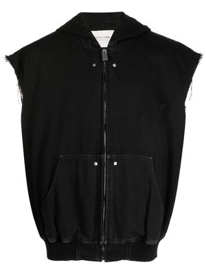1017 ALYX 9SM zip-up cotton hooded vest - Black