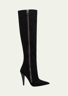 105mm Canvas Knee-Length Boots