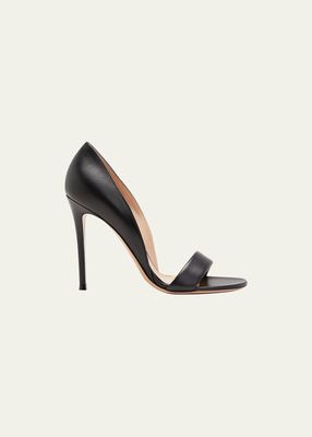 105mm Leather d'Orsay Sandals
