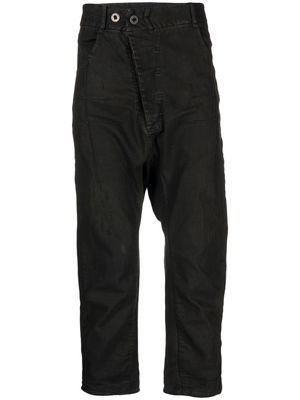 11 By Boris Bidjan Saberi asymmetric zip-fastening trousers - Black