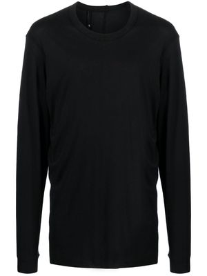 11 By Boris Bidjan Saberi decorative-zip jersey T-shirt - Black