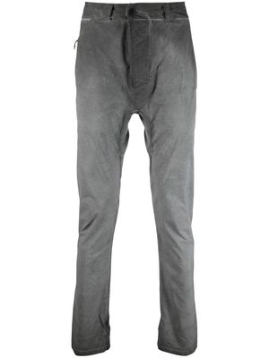 11 By Boris Bidjan Saberi gradient effect drop-crotch trousers - Grey