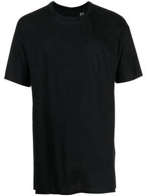 11 By Boris Bidjan Saberi logo-print wool-blend T-shirt - Black