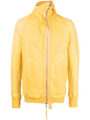 11 By Boris Bidjan Saberi off-centre zip-fastening hoodie - Yellow