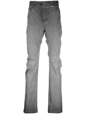 11 By Boris Bidjan Saberi straight-leg off-centre trousers - Grey