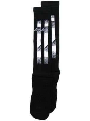 11 By Boris Bidjan Saberi stripe-print socks - Black