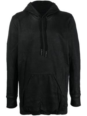 11 By Boris Bidjan Saberi washed long-sleeved hoodie - Black