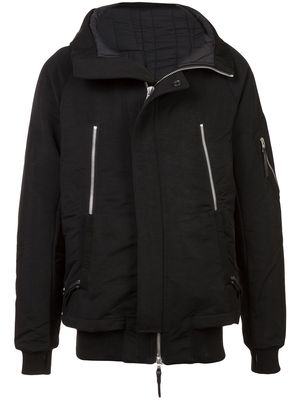 11 By Boris Bidjan Saberi zip detail hooded jacket - Black
