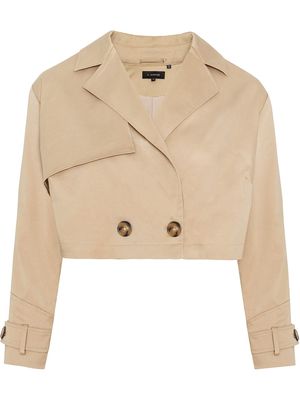 11 Honoré Billie cropped trench jacket - Neutrals
