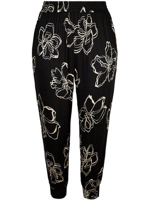 11 Honoré Devan floral-print track pants - Black