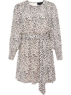 11 Honoré Valentina leopard-print mini dress - Neutrals