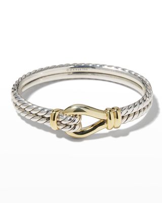11mm Thoroughbred Loop Bracelet in Silver and 18k Gold