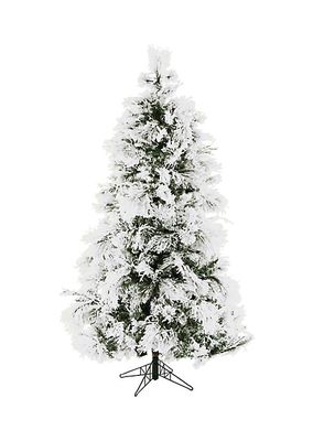 12' Snow-Flocked Snowy Pine Artificial Christmas Tree