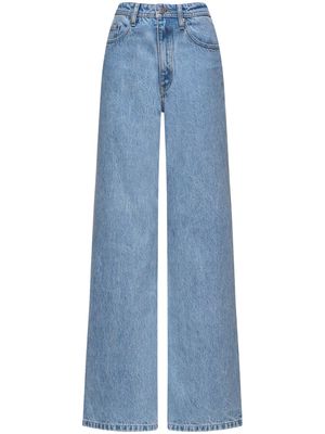 12 STOREEZ 415 organic cotton wide-leg jeans - Blue
