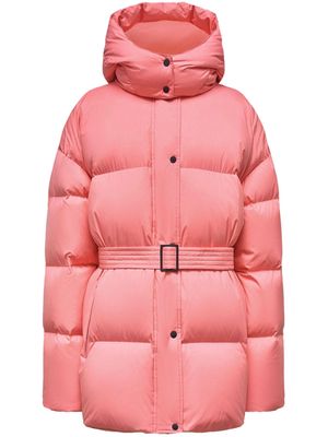 12 STOREEZ belted down puffer jacket - Pink