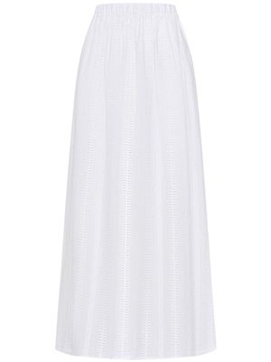 12 STOREEZ broderie-anglaise cotton maxi skirt - White