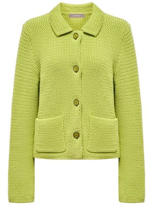 12 STOREEZ chunky-knit cotton cardigan - Green